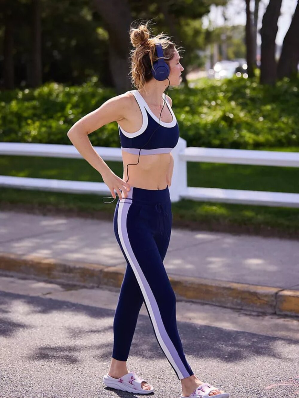 Free People Movement Grey Green Never Better Ringer Slim Jogger Pants